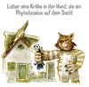 Cartoon: Lieber eine Krähe in der Hand.. (small) by jenapaul tagged humor,satire,katze,sprichwörter,dinosaurier