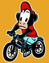 Cartoon: on the bicycle (small) by jenapaul tagged bicycle,children,monkey