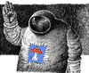 Cartoon: Apollo (small) by Wiejacki tagged cosmos,science,astronaut,sf