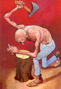 Cartoon: Desperado (small) by Wiejacki tagged health,smoking,tobacco,restrictions,self,control