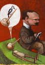 Cartoon: Pinocchio (small) by Wiejacki tagged health,psychiatric,nature,wood,psycho,helping,life,stress