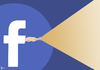 Cartoon: Facebook a light (small) by Shams tagged facebook