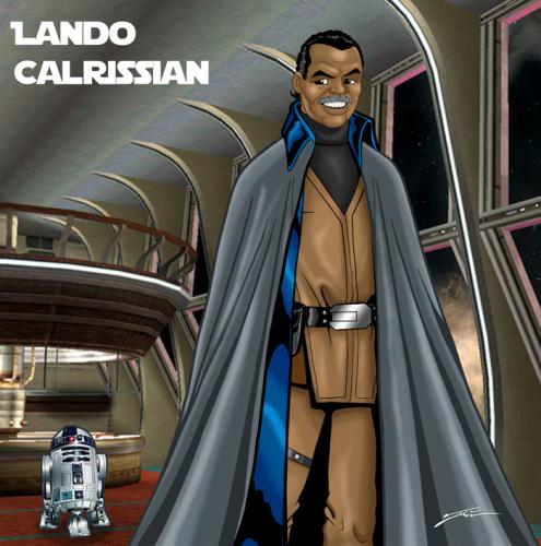 Cartoon: Lando (medium) by Jo-Rel tagged star,wars