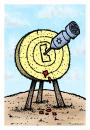 Cartoon: target Gaza (small) by svitalsky tagged svitalsky,gaza,target,cartoon