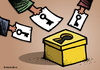 Cartoon: Vote is key to elections (small) by svitalsky tagged democracy,election,egypt,arab,spring,vote,voting,tunis,people,islam,money,army,fight,future,cartoon,svitalsky,svitalskybros,freedom,freiheit,demokratie,wahl,araber,illustration,color,key,schlussel