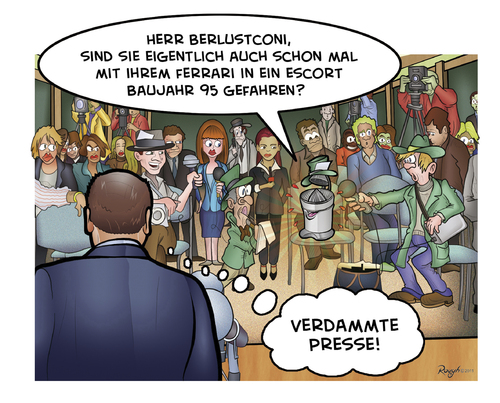 Cartoon: Die Presse 02 (medium) by Die Presse tagged pressekonferenz