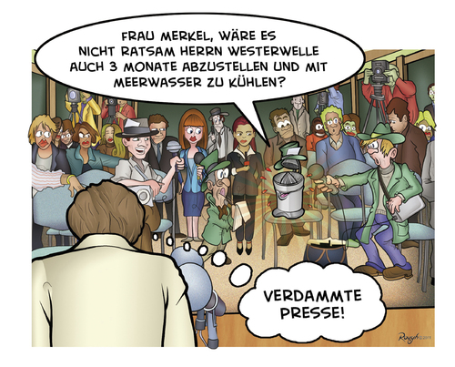 Cartoon: Die Presse 03 (medium) by Die Presse tagged pressekonferenz