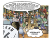 Cartoon: Die Presse 71 (small) by Die Presse tagged pressekonferenz