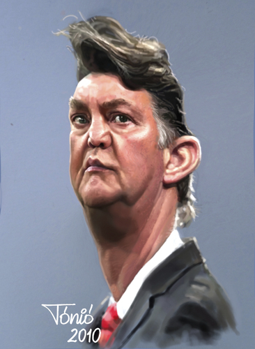 Cartoon: Louis van Gaal (medium) by Tonio tagged trainer,coach,bayern,münchen,holland,dutch,ajax,amsterdam