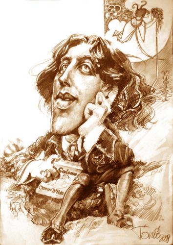 Cartoon: Oscar Wilde irish writer (medium) by Tonio tagged caricatura,portrait,writer,irish