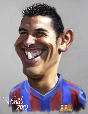 Cartoon: Pedro Ledesma FC Barcelona (medium) by Tonio tagged football