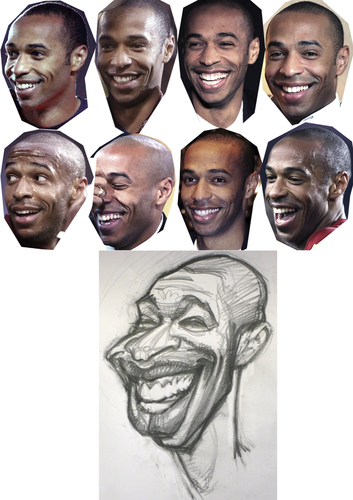 Cartoon: Thierry Henry FC Barcelona (medium) by Tonio tagged football