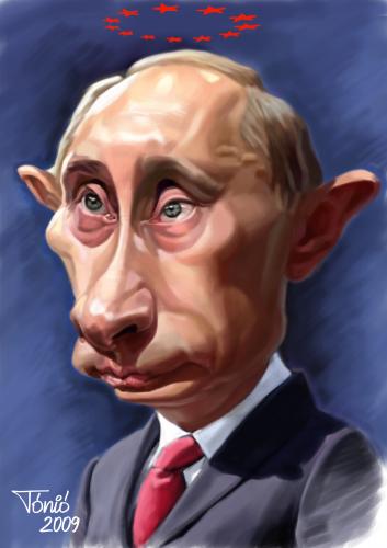 Vladimir Putin By Tonio | Politics Cartoon | TOONPOOL