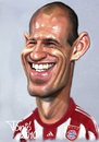 Cartoon: Arjen Robben (small) by Tonio tagged dutch holland soccer football wm fcb bayern münchen nationalmannschaft karikatur fussball