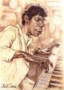 Cartoon: Chick Corea jazz pianist (small) by Tonio tagged portrait caricature musician jazz star