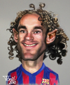 Cartoon: Gabi Milito FC Barcelona (small) by Tonio tagged football