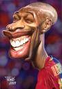 Cartoon: Thierry Henry  FC Barcelona (small) by Tonio tagged football caricature karikatur portrait soccer thierry henry fc barcelona france international sport forward spanish league primera division