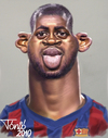 Cartoon: Yaya Toure FC Barcelona (small) by Tonio tagged football,midfielder