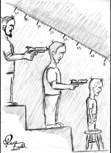 Cartoon: agemeter (medium) by recepboidak tagged reckoning,age,internal,revenge