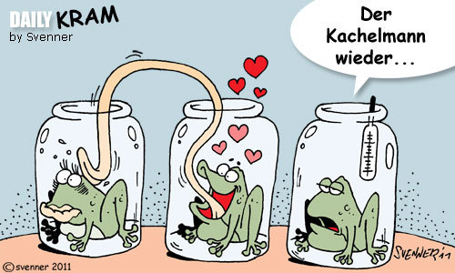 Cartoon: Der Kachelmann wieder... (medium) by svenner tagged daily,kachelmann,fun,wetter