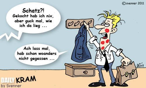 Cartoon: Gekocht hab ich nix ... (medium) by svenner tagged erotik,liebe,partnerschaft,fun