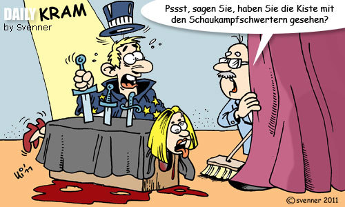 Cartoon: Schusseliger Zauberer (medium) by svenner tagged daily,fun,mistake,entertainment