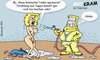 Cartoon: Verstrahlte Blondine (small) by svenner tagged daily,akw,fukushima,japan,strahlung,supergau,radioaktiv