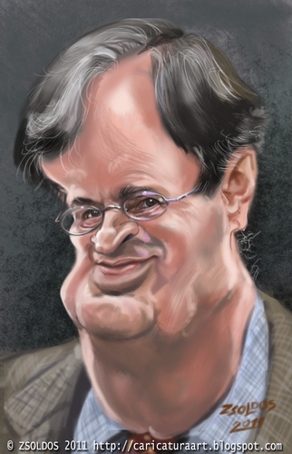 Cartoon: David-McCallum (medium) by zsoldos tagged david,mccallum,actor