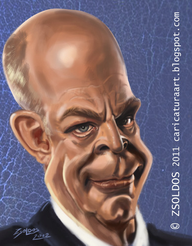 Cartoon: J. K. Simmons (medium) by zsoldos tagged spiderman,actor