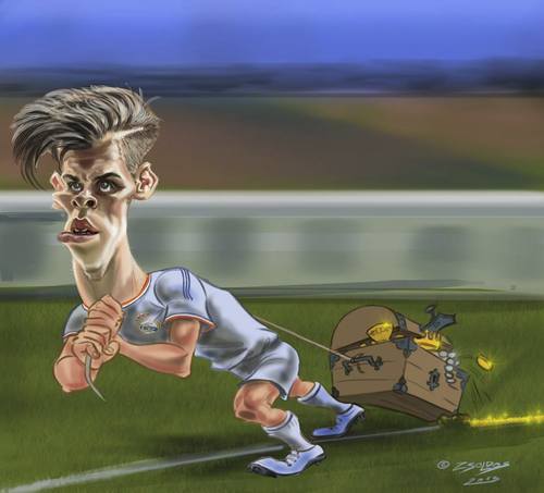 Cartoon: Sport caricatures (medium) by zsoldos tagged soccer,football