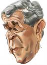 Cartoon: George Bush (small) by zsoldos tagged usa,president,now