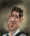 Cartoon: John Kransky (small) by zsoldos tagged kransky,actor,caricature,portaitaricature