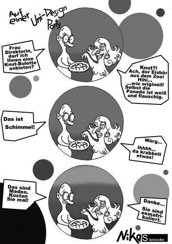 Cartoon: Studenten und Knut (medium) by Nk tagged essen,knut,studenten