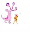 Cartoon: Der CDU Drache (small) by Nk tagged drache,cdu,merkel