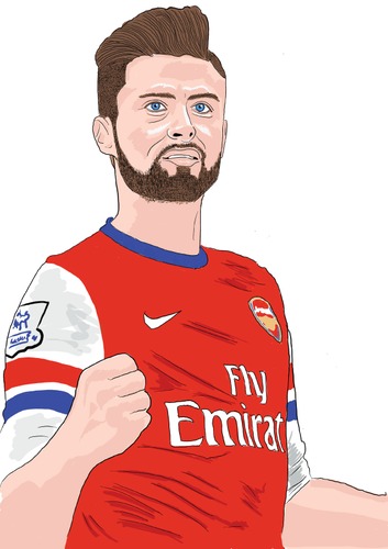 Cartoon: Arsenal Giroud 2 (medium) by Vandersart tagged arsenal,cartoons