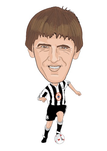 Cartoon: Beardsley Newcastle Legend (medium) by Vandersart tagged newcastle,cartoon,caricatures