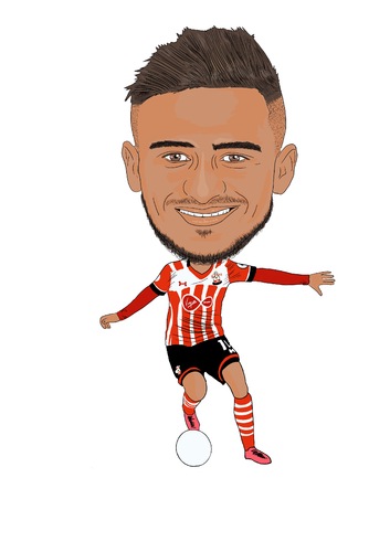 Cartoon: Boufal Southampton (medium) by Vandersart tagged southampton,cartoons,caricatures