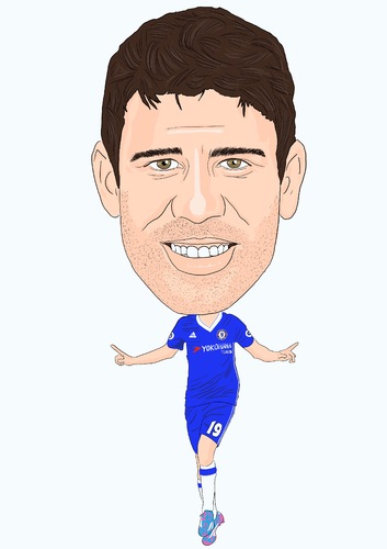 Cartoon: Costa Chelsea (medium) by Vandersart tagged caricatures,cartoons,chelsea