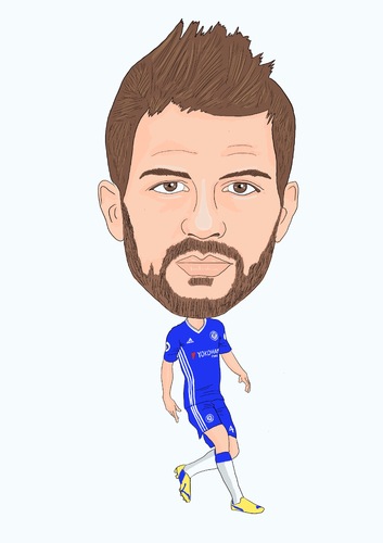 Cartoon: Fabregas Chelsea (medium) by Vandersart tagged chelsea,cartoons,caricatures