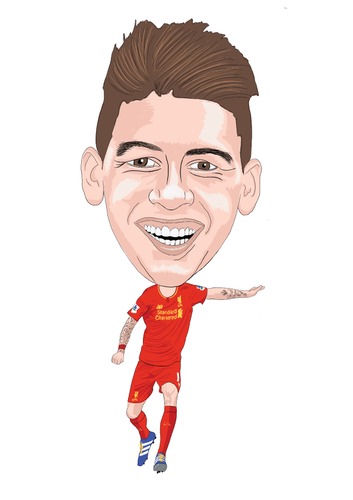 Cartoon: Firmino Liverpool (medium) by Vandersart tagged liverpool,cartoons,caricatures