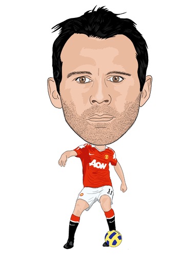 Cartoon: Giggs Man Utd (medium) by Vandersart tagged manchester,united,cartoons,caricatures