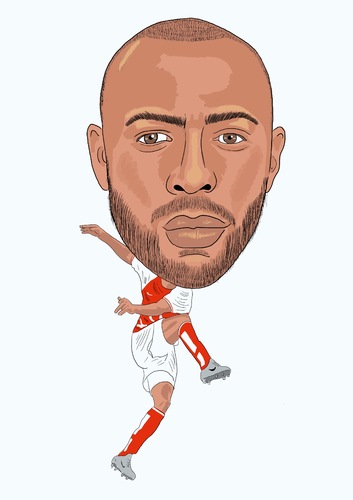 Cartoon: Henry Arsenal Legend (medium) by Vandersart tagged arsenal,cartoons,caricatures