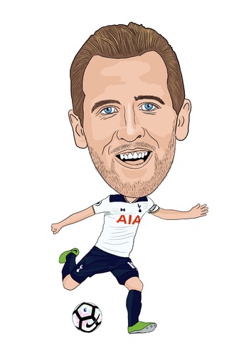 Cartoon: Kane Spurs 2 (medium) by Vandersart tagged tottenham,cartoons,caricatures