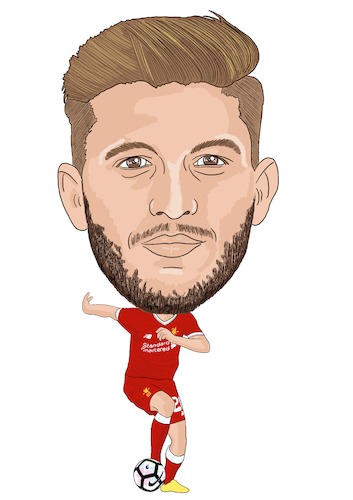 Cartoon: Lallana Cartoon (medium) by Vandersart tagged liverpool,caricature,cartoon