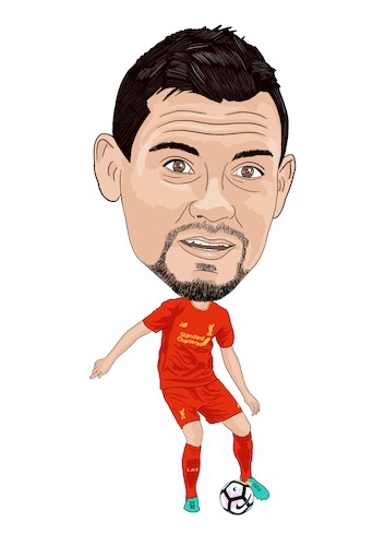 Cartoon: Lovren Liverpool (medium) by Vandersart tagged liverpool,cartoons,caricatures