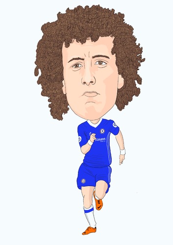 Cartoon: Luiz Chelsea (medium) by Vandersart tagged chelsea,cartoons,caricatures