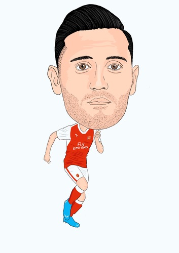 Cartoon: Perez Arsenal (medium) by Vandersart tagged arsenal,cartoons,caricatures