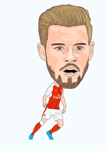 Cartoon: Ramsey Arsenal (medium) by Vandersart tagged arsenal,cartoon,caricatures