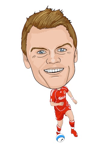 Cartoon: Riise Liverpool Legend (medium) by Vandersart tagged liverpool,cartoons,caricatures