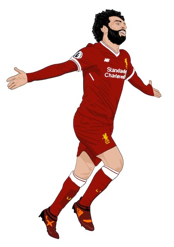 Cartoon: Salah Liverpool (medium) by Vandersart tagged liverpool,cartoons,cartoon,salah